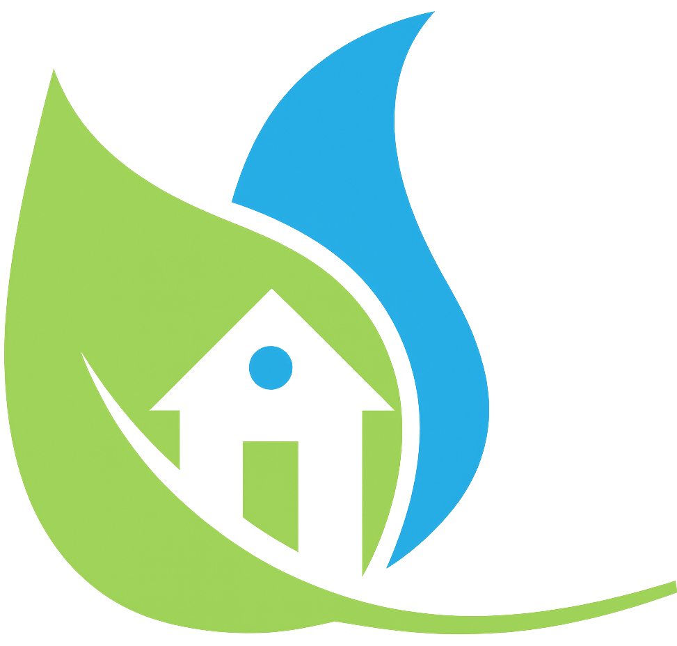 Logo of Brantjes Property Solutions featuring a house icon within green and blue elements.